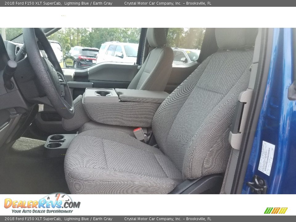 2018 Ford F150 XLT SuperCab Lightning Blue / Earth Gray Photo #11