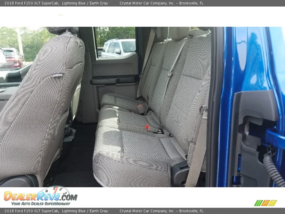 2018 Ford F150 XLT SuperCab Lightning Blue / Earth Gray Photo #12