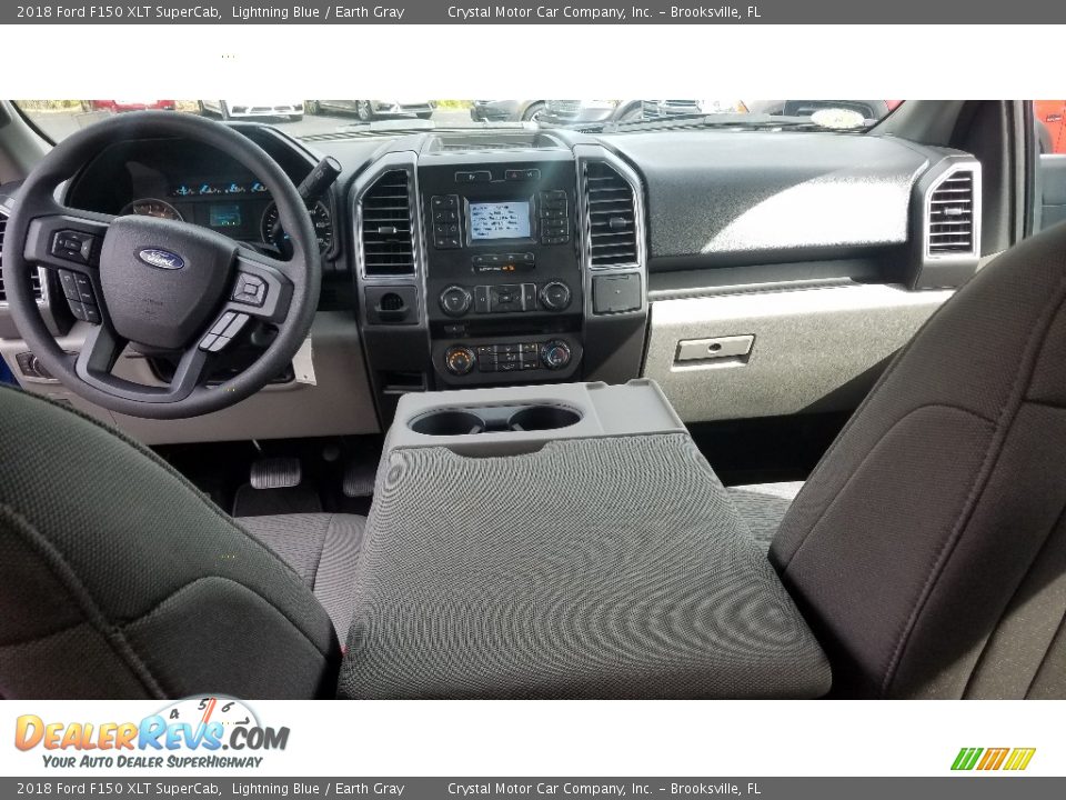 2018 Ford F150 XLT SuperCab Lightning Blue / Earth Gray Photo #13