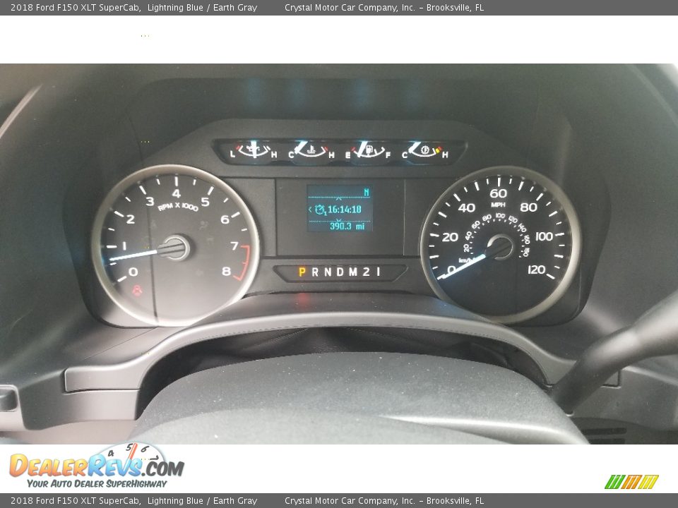2018 Ford F150 XLT SuperCab Lightning Blue / Earth Gray Photo #14