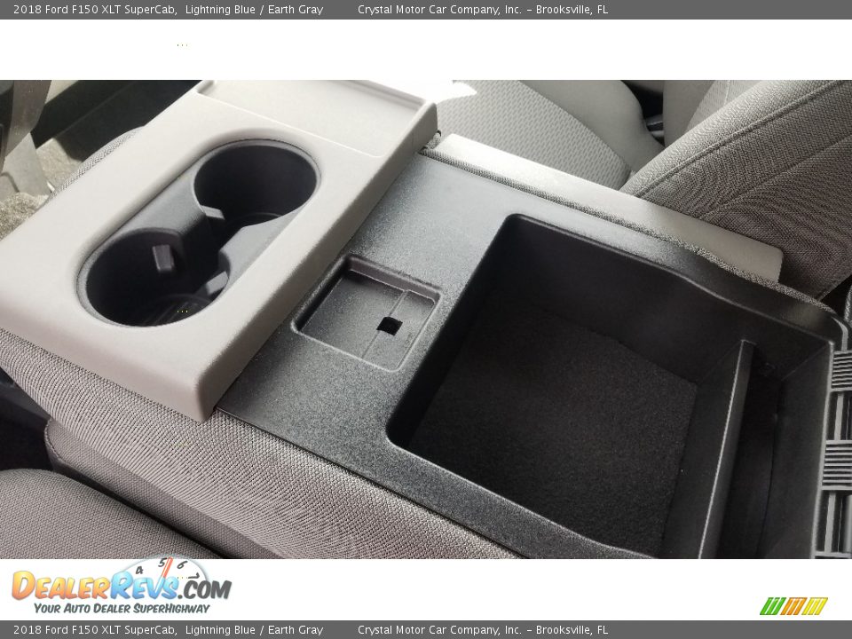 2018 Ford F150 XLT SuperCab Lightning Blue / Earth Gray Photo #18