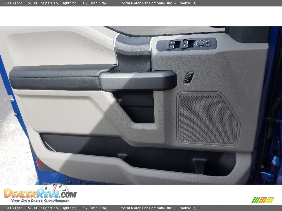 2018 Ford F150 XLT SuperCab Lightning Blue / Earth Gray Photo #19