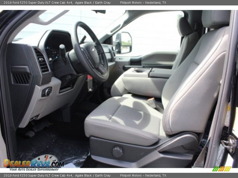 2019 Ford F250 Super Duty XLT Crew Cab 4x4 Agate Black / Earth Gray Photo #14