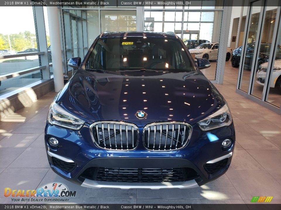 2018 BMW X1 xDrive28i Mediterranean Blue Metallic / Black Photo #4