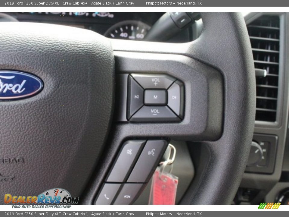 2019 Ford F250 Super Duty XLT Crew Cab 4x4 Agate Black / Earth Gray Photo #18