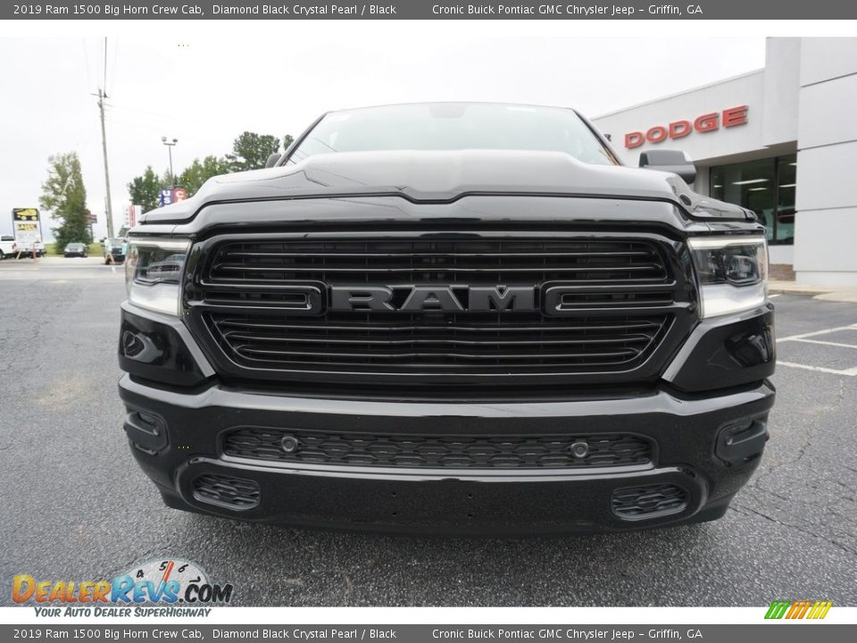 2019 Ram 1500 Big Horn Crew Cab Diamond Black Crystal Pearl / Black Photo #2