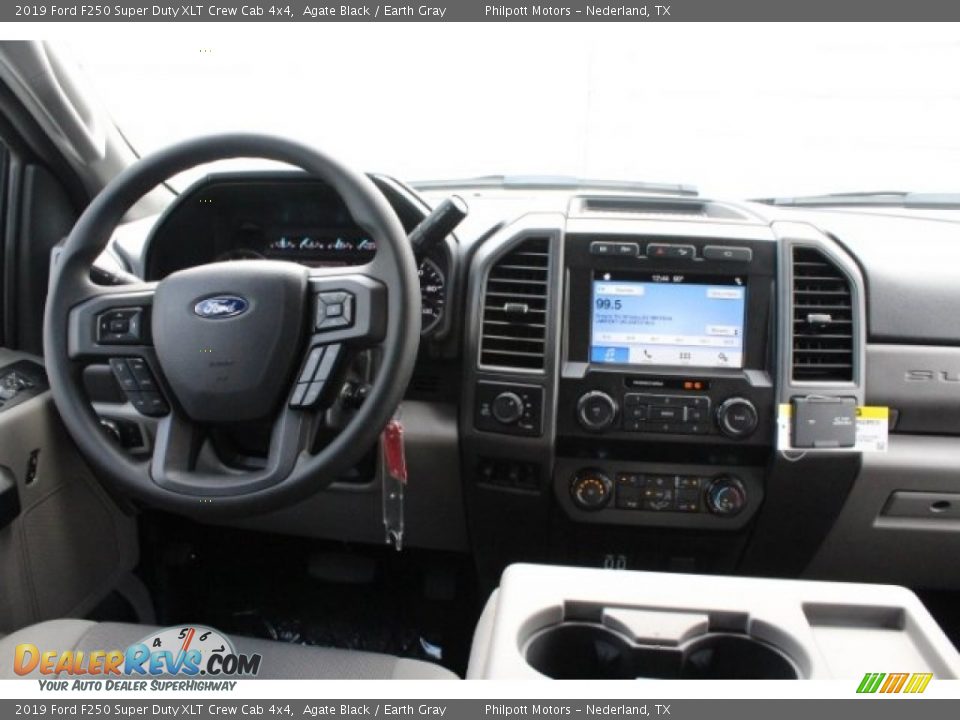 2019 Ford F250 Super Duty XLT Crew Cab 4x4 Agate Black / Earth Gray Photo #23