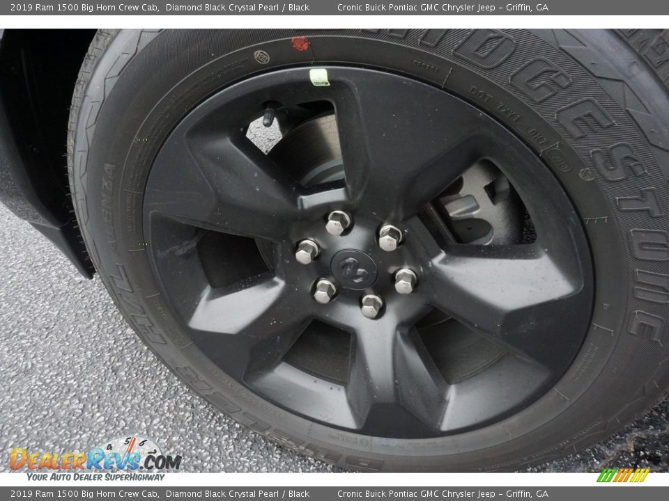 2019 Ram 1500 Big Horn Crew Cab Diamond Black Crystal Pearl / Black Photo #8