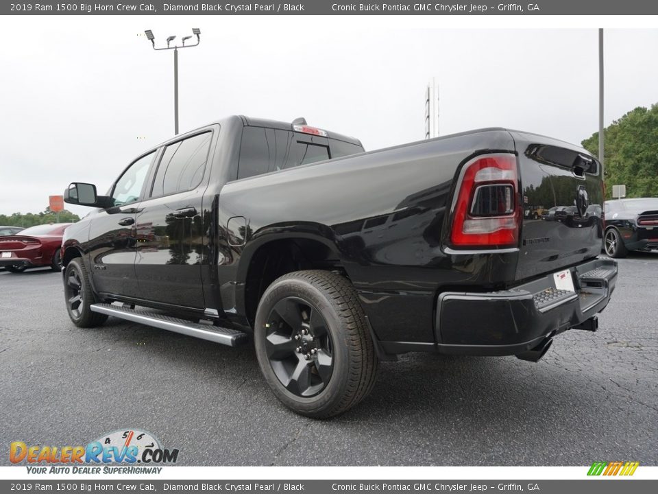 2019 Ram 1500 Big Horn Crew Cab Diamond Black Crystal Pearl / Black Photo #13