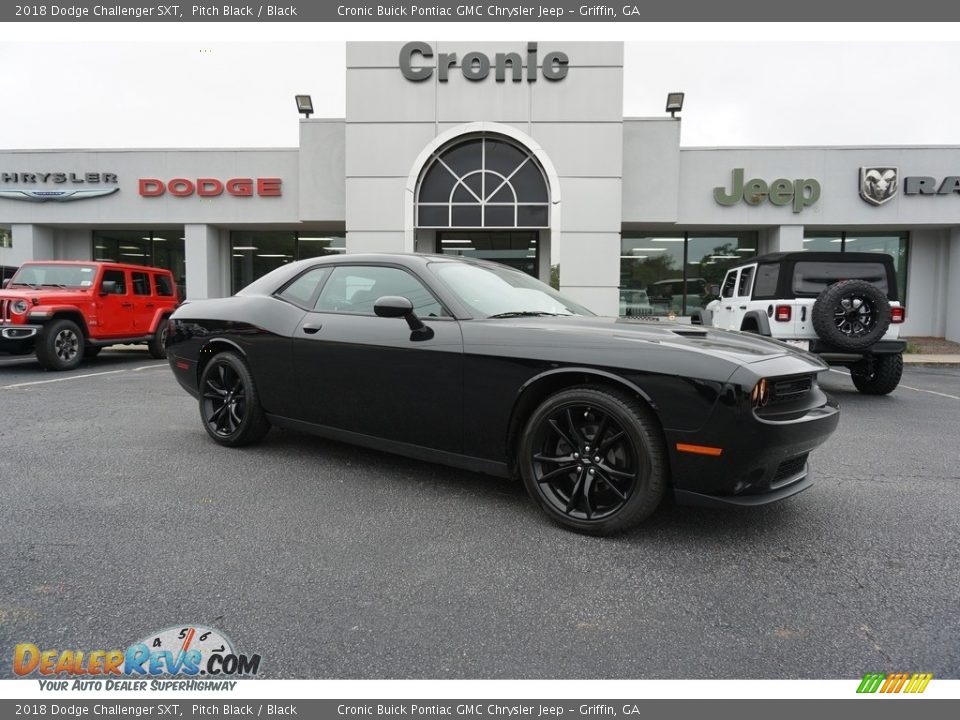 2018 Dodge Challenger SXT Pitch Black / Black Photo #1