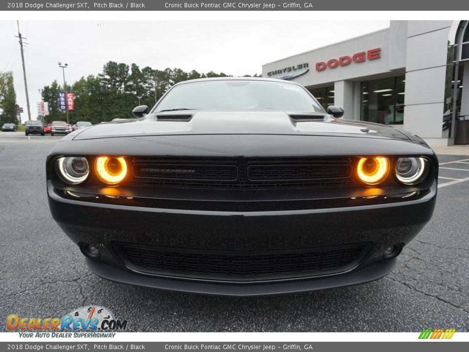 2018 Dodge Challenger SXT Pitch Black / Black Photo #2