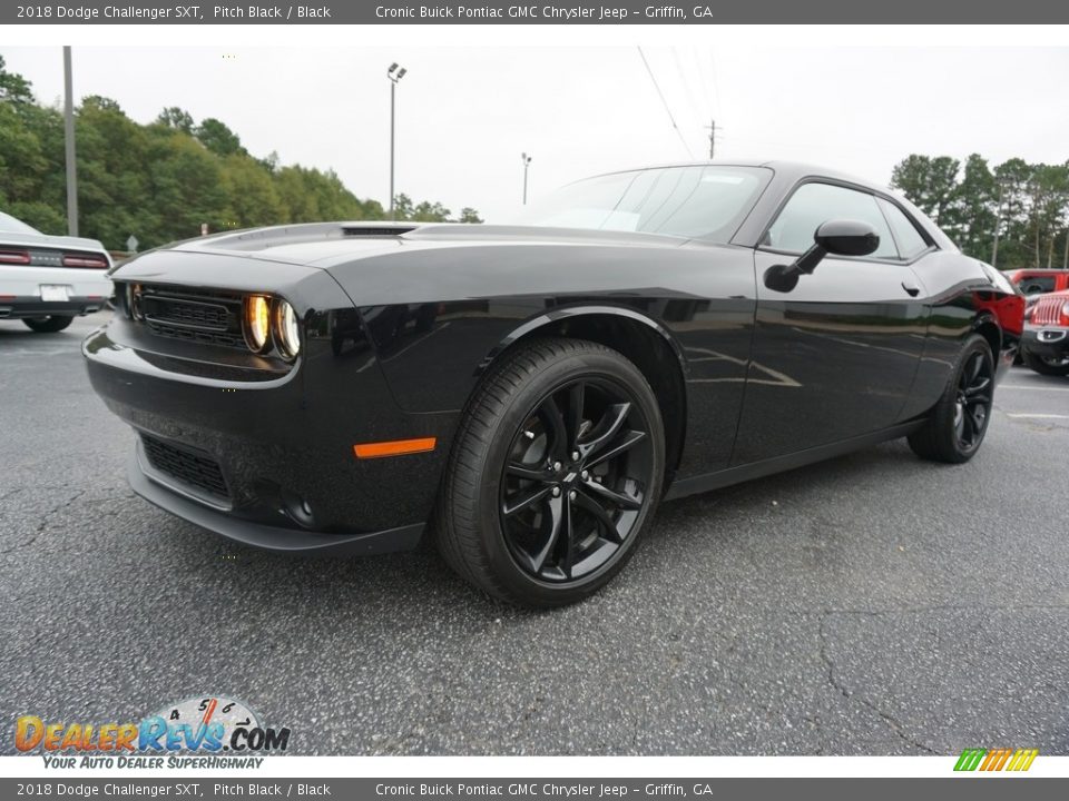 2018 Dodge Challenger SXT Pitch Black / Black Photo #3