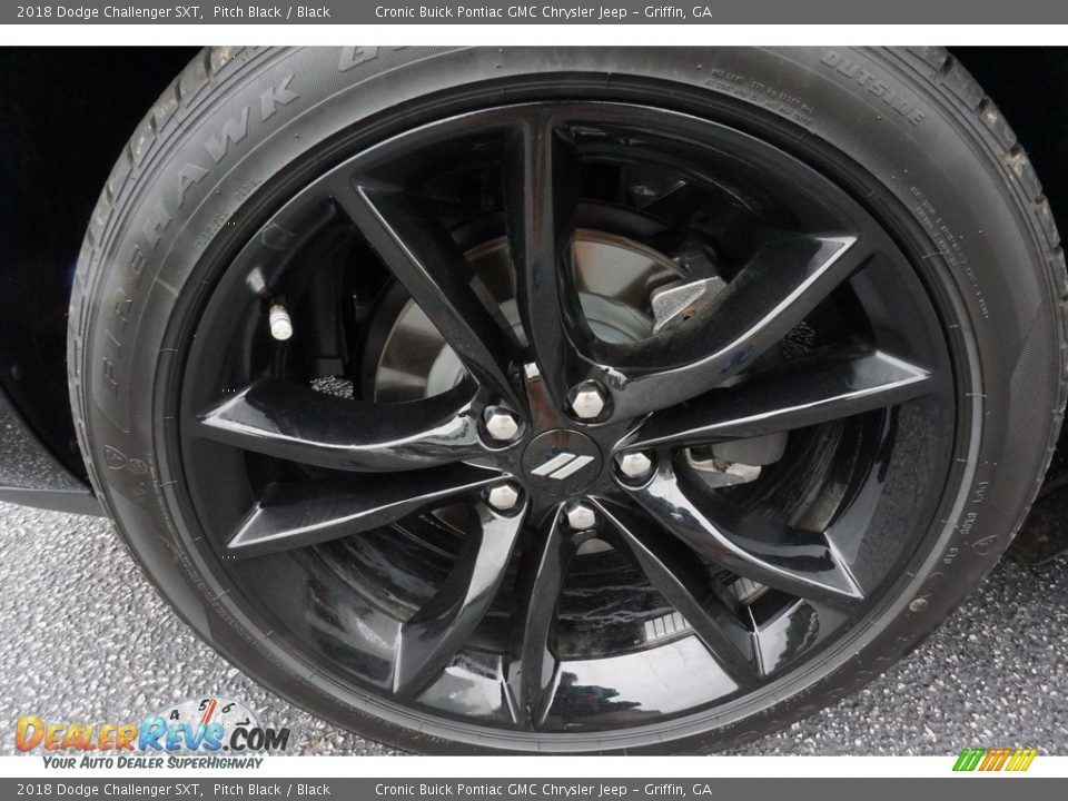 2018 Dodge Challenger SXT Pitch Black / Black Photo #8