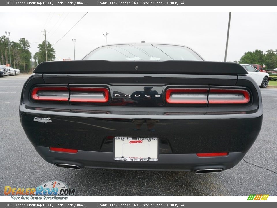 2018 Dodge Challenger SXT Pitch Black / Black Photo #12