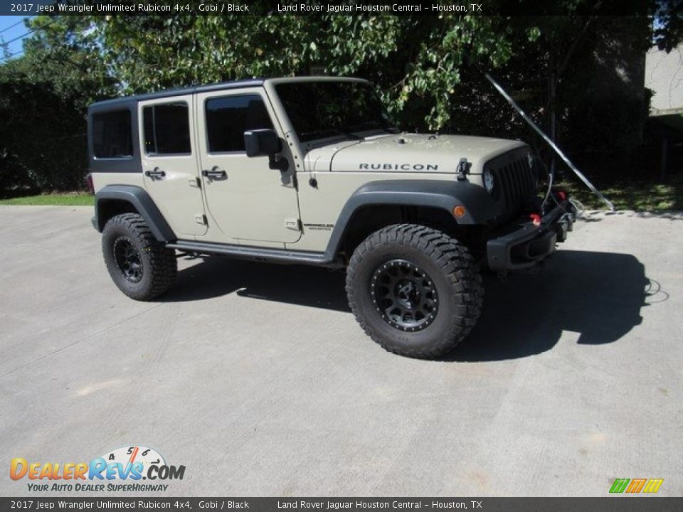 2017 Jeep Wrangler Unlimited Rubicon 4x4 Gobi / Black Photo #1