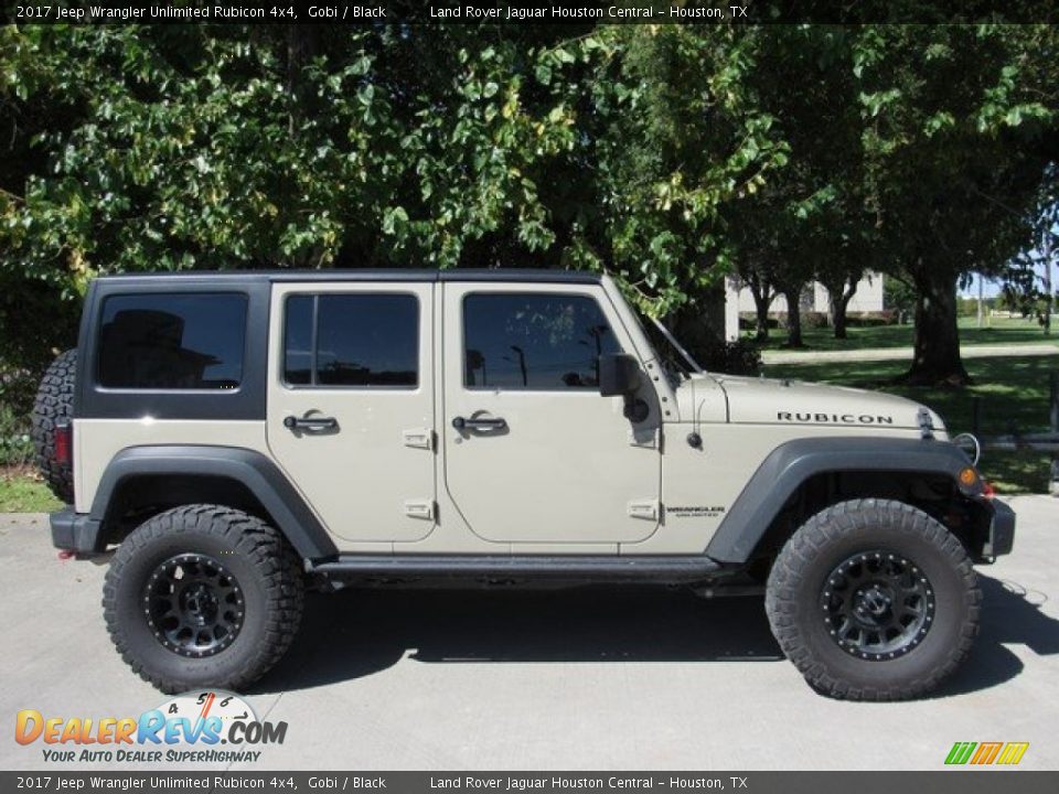 2017 Jeep Wrangler Unlimited Rubicon 4x4 Gobi / Black Photo #6