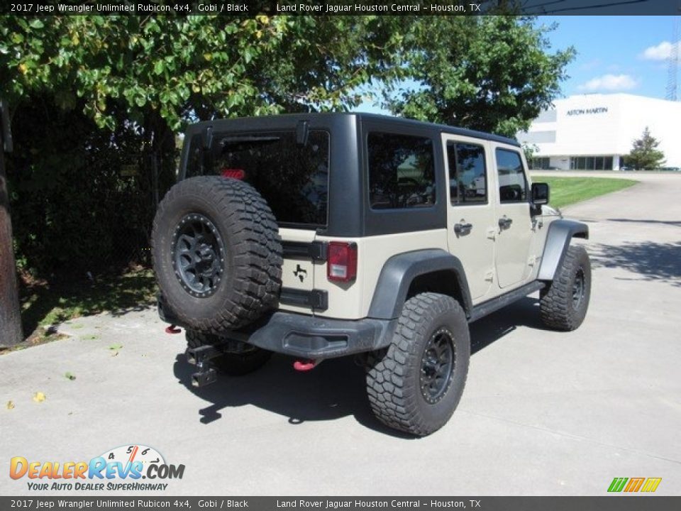 2017 Jeep Wrangler Unlimited Rubicon 4x4 Gobi / Black Photo #7