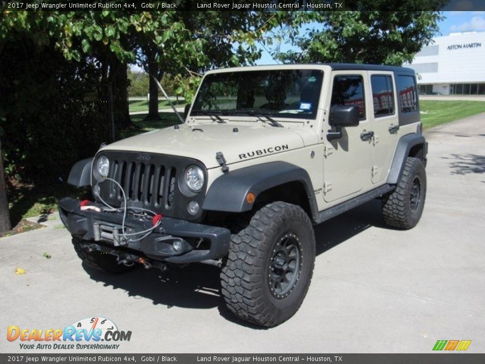 2017 Jeep Wrangler Unlimited Rubicon 4x4 Gobi / Black Photo #10