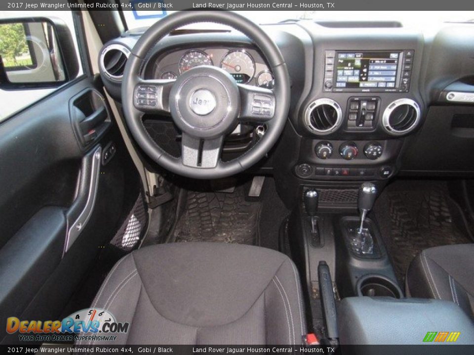 2017 Jeep Wrangler Unlimited Rubicon 4x4 Gobi / Black Photo #14