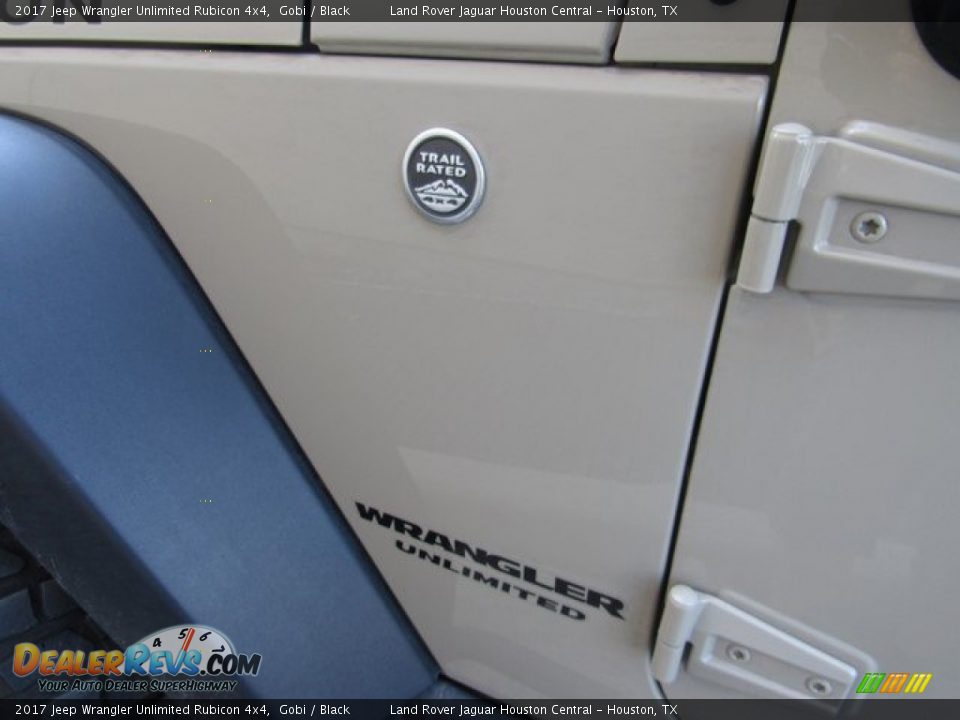 2017 Jeep Wrangler Unlimited Rubicon 4x4 Gobi / Black Photo #34