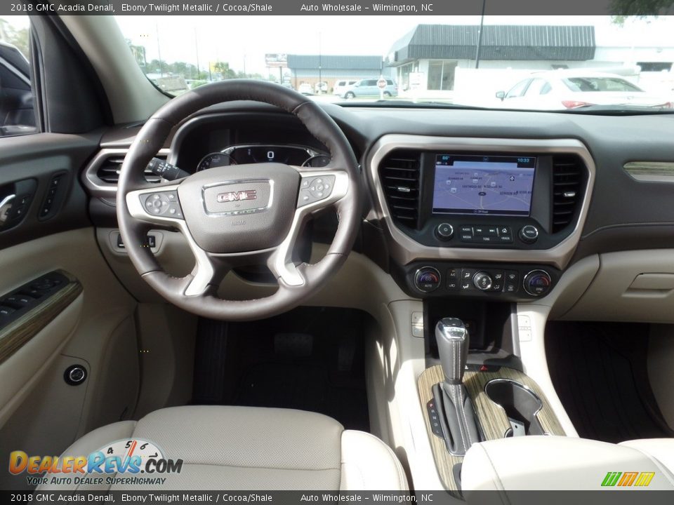 2018 GMC Acadia Denali Ebony Twilight Metallic / Cocoa/Shale Photo #15