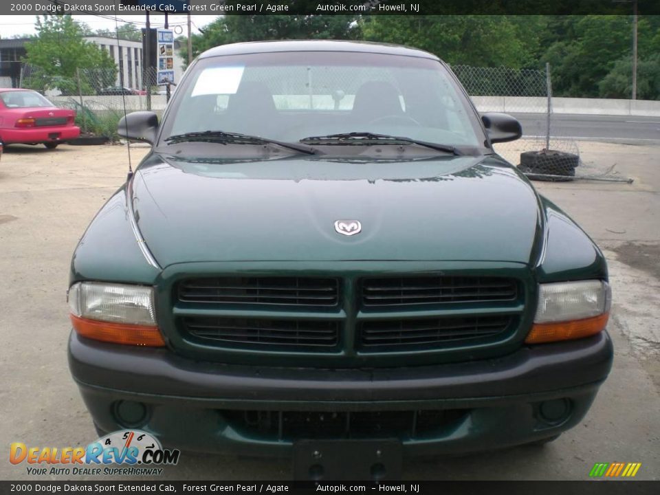 2000 Dodge Dakota Sport Extended Cab Forest Green Pearl / Agate Photo #1