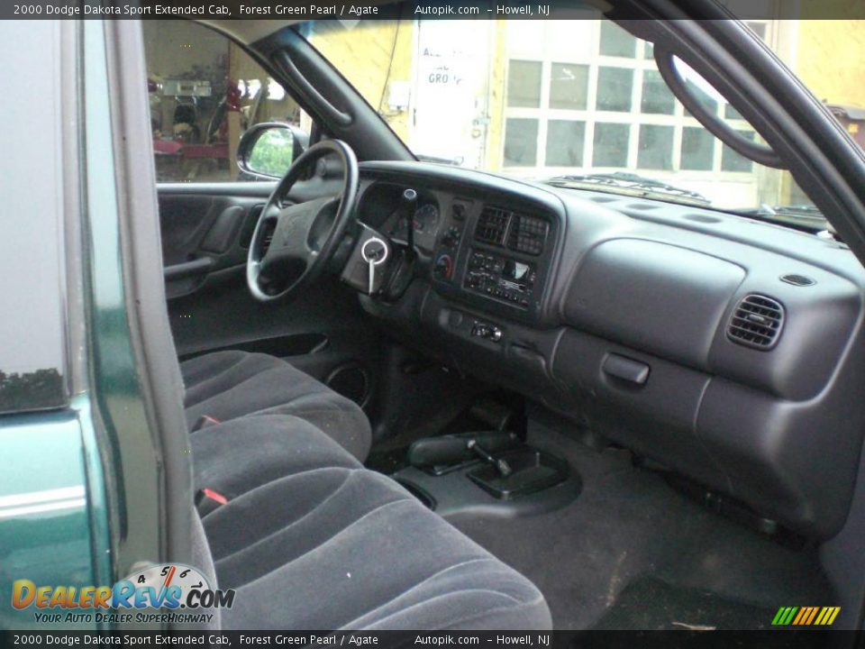 2000 Dodge Dakota Sport Extended Cab Forest Green Pearl / Agate Photo #10