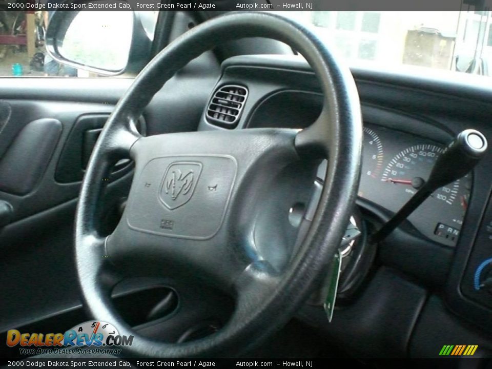 2000 Dodge Dakota Sport Extended Cab Forest Green Pearl / Agate Photo #14