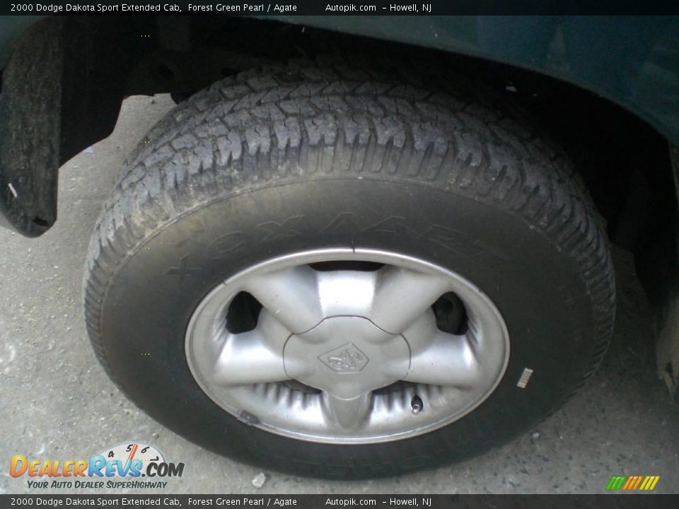 2000 Dodge Dakota Sport Extended Cab Forest Green Pearl / Agate Photo #17