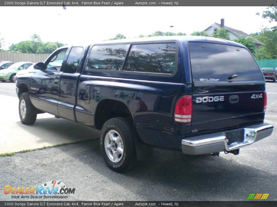 2000 Dodge Dakota SLT Extended Cab 4x4 Patriot Blue Pearl / Agate Photo #5