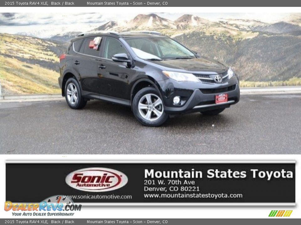 2015 Toyota RAV4 XLE Black / Black Photo #1