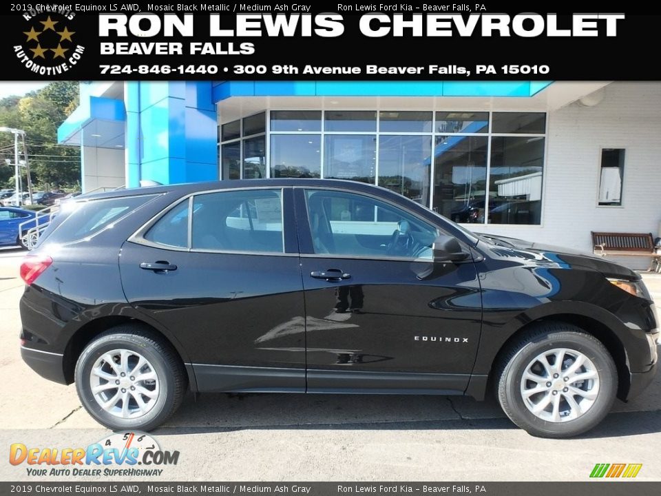 2019 Chevrolet Equinox LS AWD Mosaic Black Metallic / Medium Ash Gray Photo #1