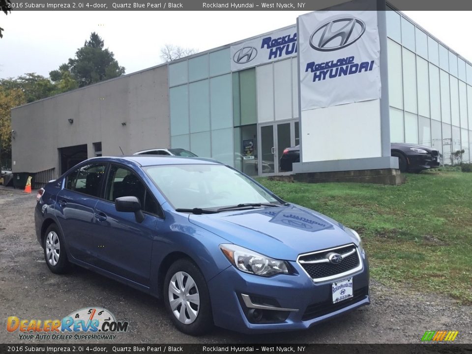 2016 Subaru Impreza 2.0i 4-door Quartz Blue Pearl / Black Photo #1
