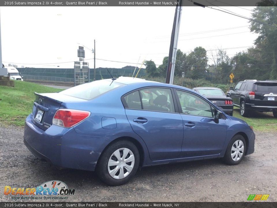 2016 Subaru Impreza 2.0i 4-door Quartz Blue Pearl / Black Photo #4