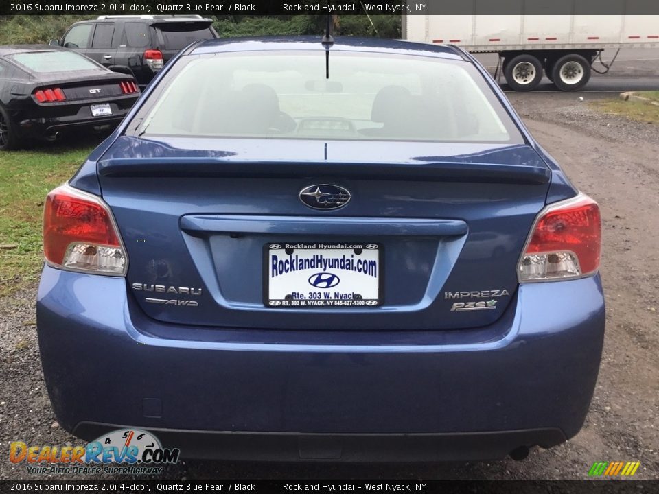 2016 Subaru Impreza 2.0i 4-door Quartz Blue Pearl / Black Photo #5