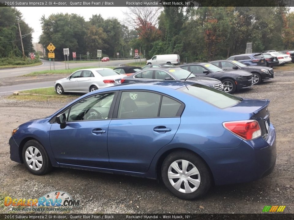 2016 Subaru Impreza 2.0i 4-door Quartz Blue Pearl / Black Photo #6