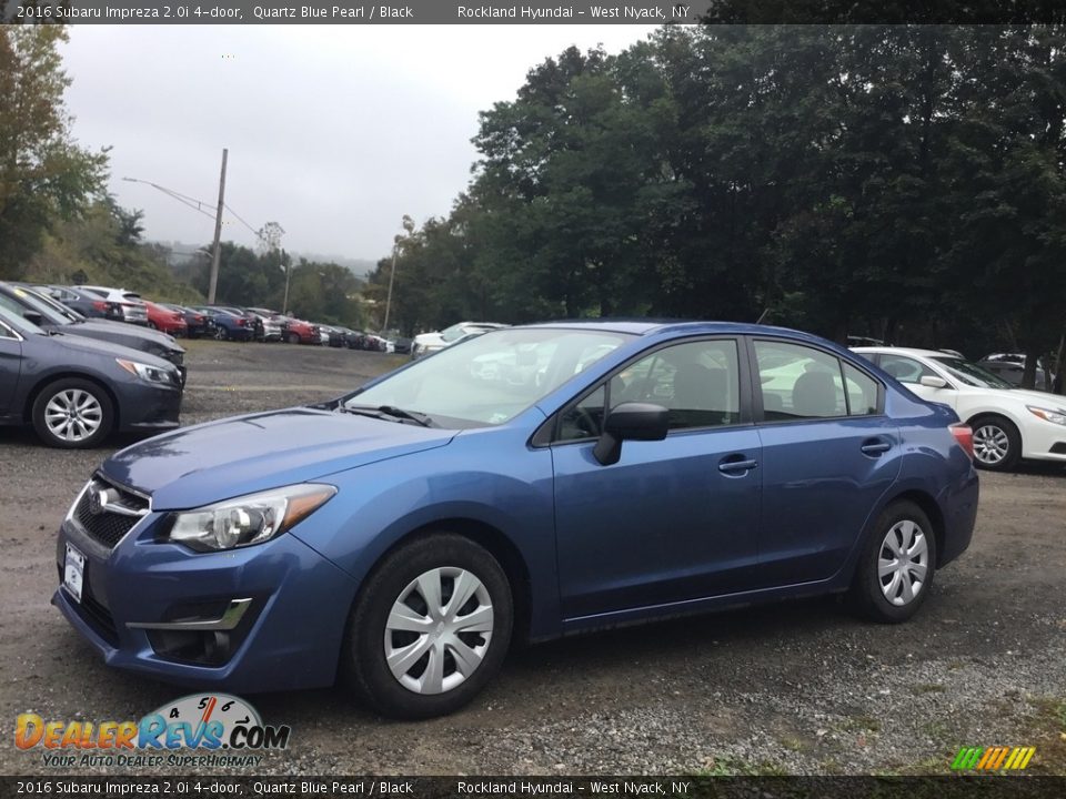 2016 Subaru Impreza 2.0i 4-door Quartz Blue Pearl / Black Photo #7