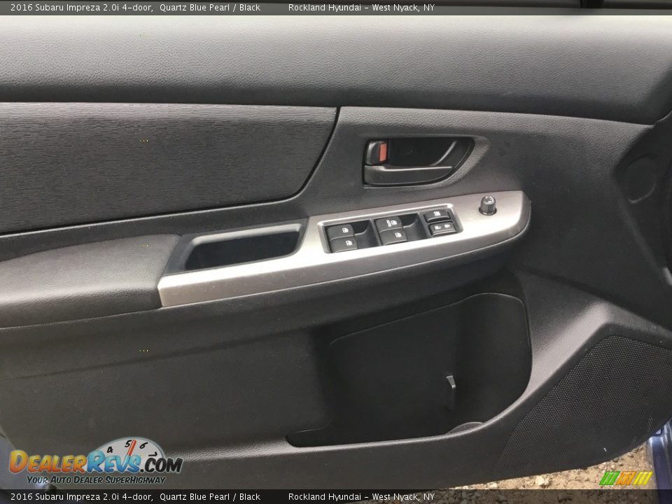 2016 Subaru Impreza 2.0i 4-door Quartz Blue Pearl / Black Photo #8