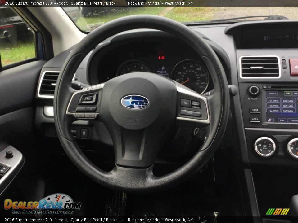 2016 Subaru Impreza 2.0i 4-door Quartz Blue Pearl / Black Photo #15