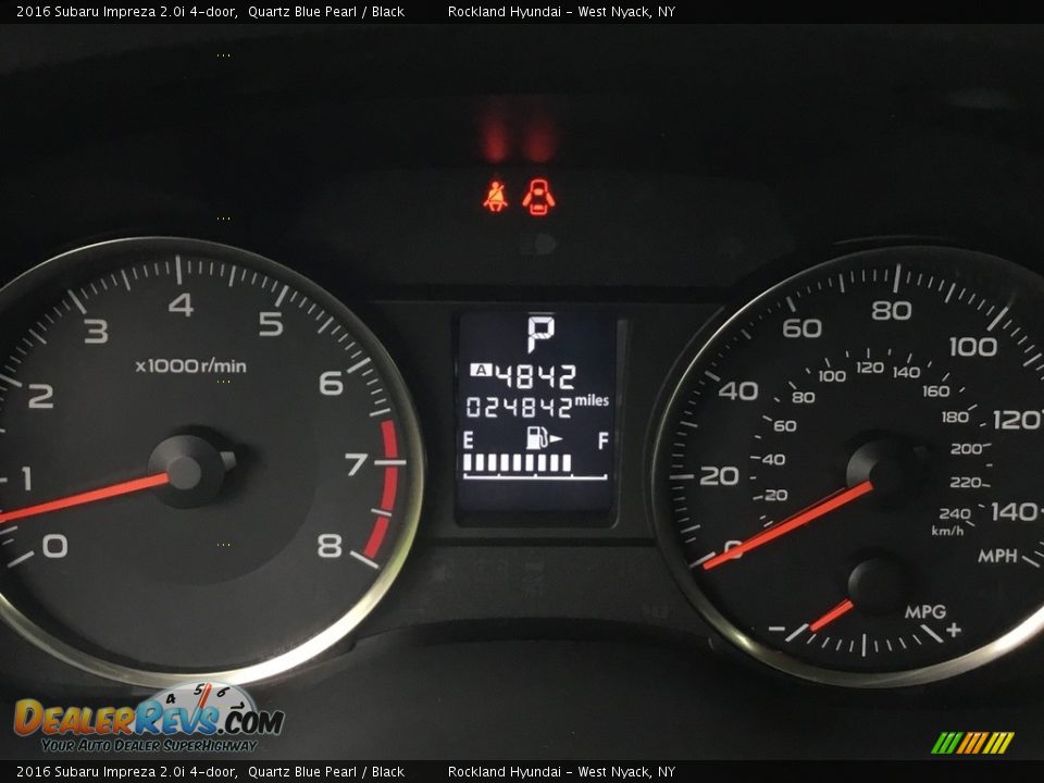 2016 Subaru Impreza 2.0i 4-door Quartz Blue Pearl / Black Photo #18