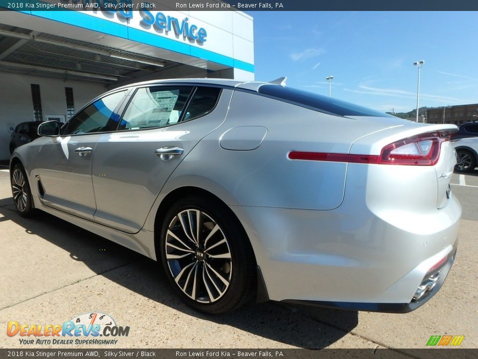2018 Kia Stinger Premium AWD Silky Silver / Black Photo #4