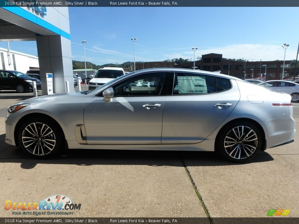 2018 Kia Stinger Premium AWD Silky Silver / Black Photo #5