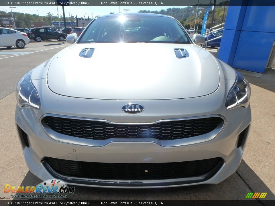 2018 Kia Stinger Premium AWD Silky Silver / Black Photo #8
