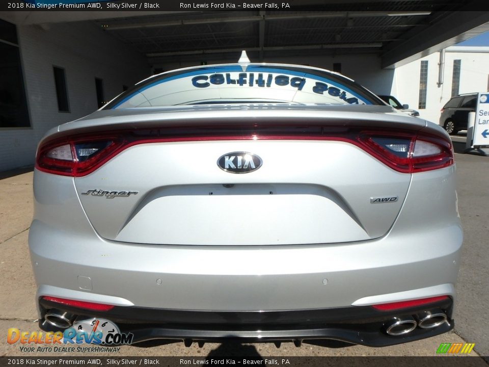 2018 Kia Stinger Premium AWD Silky Silver / Black Photo #20