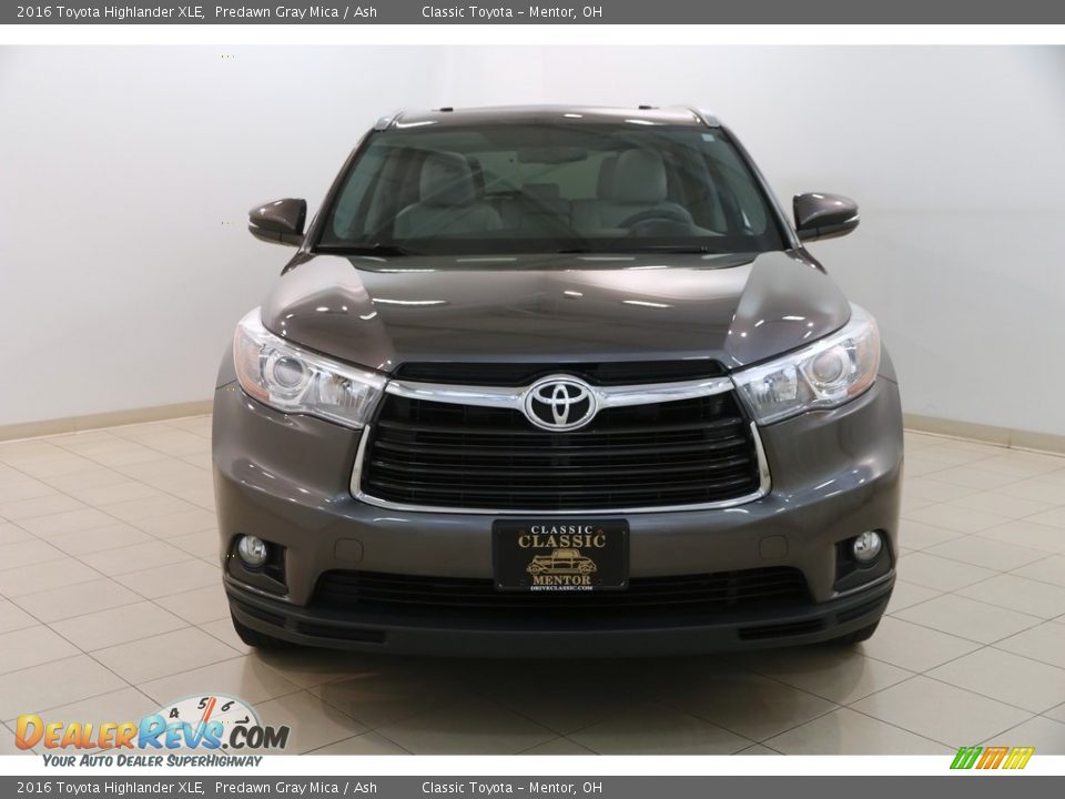 2016 Toyota Highlander XLE Predawn Gray Mica / Ash Photo #2