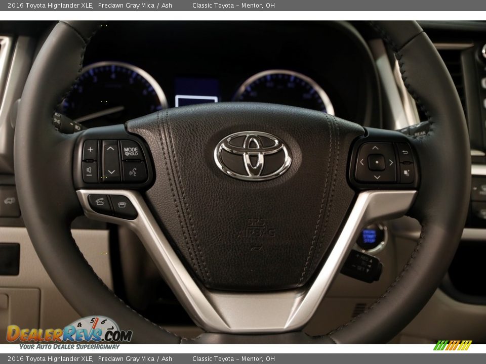 2016 Toyota Highlander XLE Predawn Gray Mica / Ash Photo #7