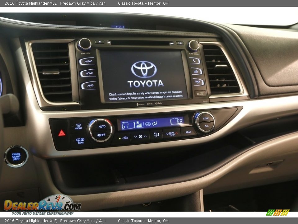2016 Toyota Highlander XLE Predawn Gray Mica / Ash Photo #9