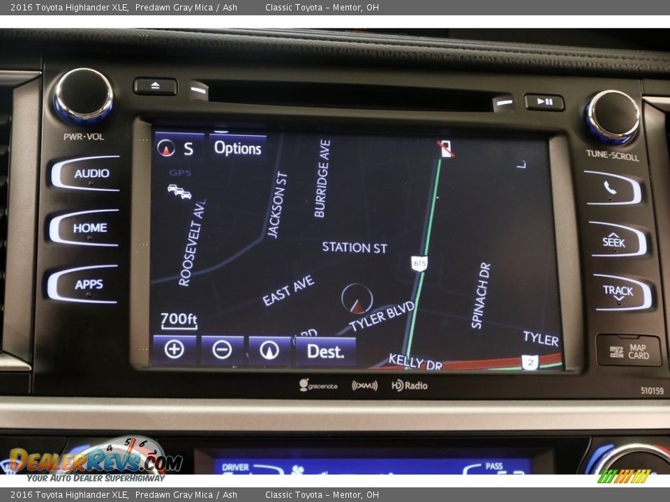 2016 Toyota Highlander XLE Predawn Gray Mica / Ash Photo #10