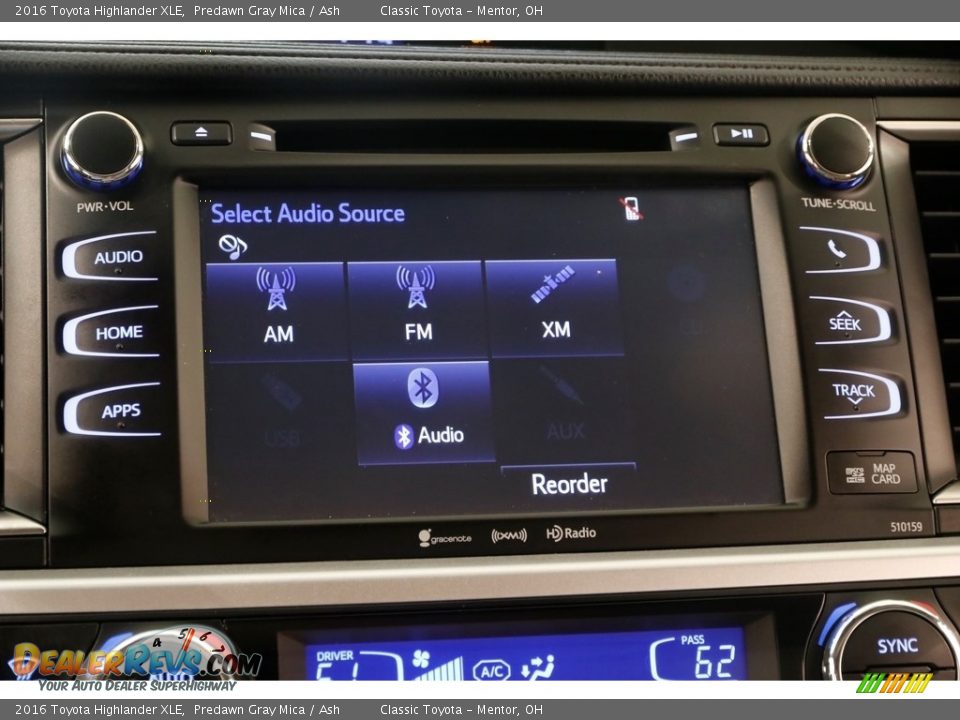 2016 Toyota Highlander XLE Predawn Gray Mica / Ash Photo #12