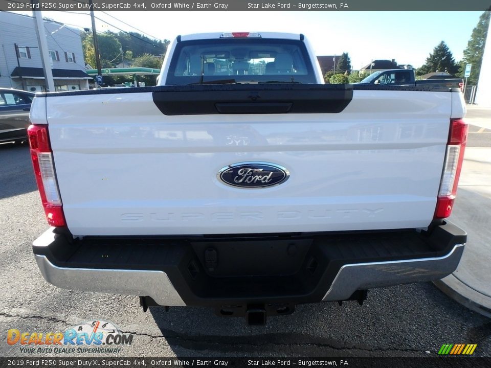2019 Ford F250 Super Duty XL SuperCab 4x4 Oxford White / Earth Gray Photo #6